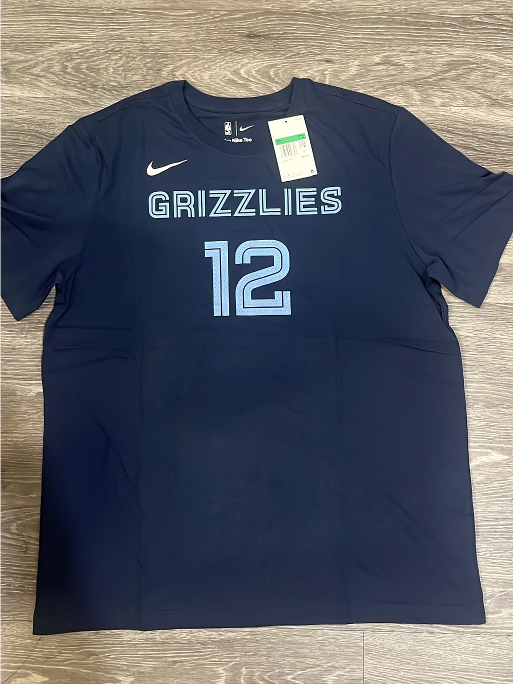 Ja Morant Memphis Grizzlies Nike City Edition Name Number T-Shirt XL